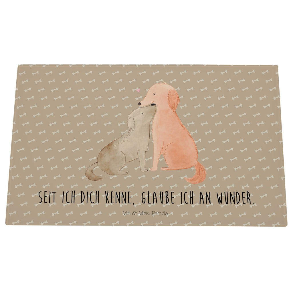 Medium Glas Schneidbrett Hunde Liebe Glasschneidebrett, Schneidebrett, Hund, Hundemotiv, Haustier, Hunderasse, Tierliebhaber, Hundebesitzer, Sprüche, Liebe, Hund. Hunde, Kuss, Vertrauen, Kuscheln, Herz