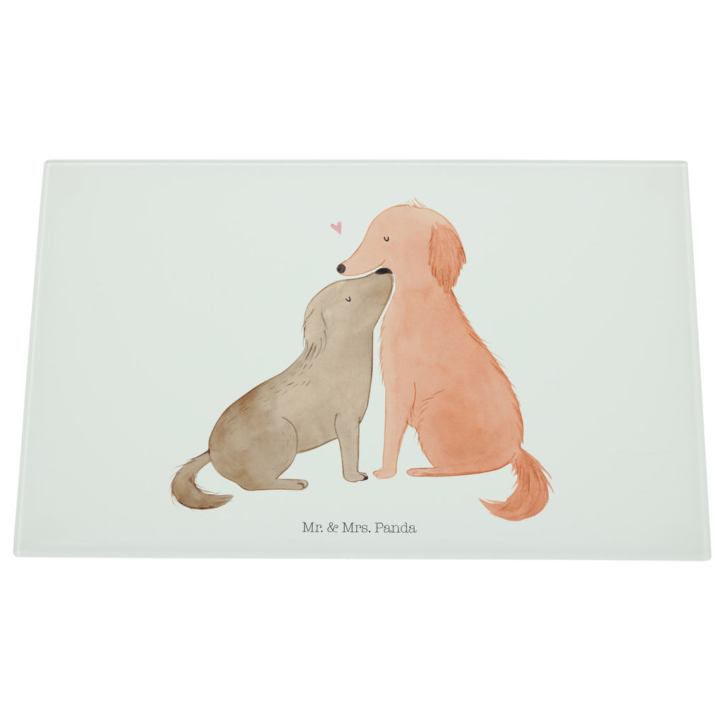 Medium Glas Schneidbrett Hunde Liebe Glasschneidebrett, Schneidebrett, Hund, Hundemotiv, Haustier, Hunderasse, Tierliebhaber, Hundebesitzer, Sprüche, Liebe, Hund. Hunde, Kuss, Vertrauen, Kuscheln, Herz