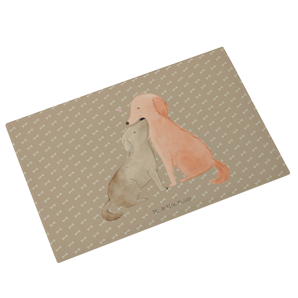 Medium Glas Schneidbrett Hunde Liebe Glasschneidebrett, Schneidebrett, Hund, Hundemotiv, Haustier, Hunderasse, Tierliebhaber, Hundebesitzer, Sprüche, Liebe, Hund. Hunde, Kuss, Vertrauen, Kuscheln, Herz