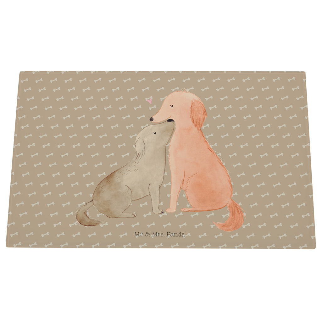 Medium Glas Schneidbrett Hunde Liebe Glasschneidebrett, Schneidebrett, Hund, Hundemotiv, Haustier, Hunderasse, Tierliebhaber, Hundebesitzer, Sprüche, Liebe, Hund. Hunde, Kuss, Vertrauen, Kuscheln, Herz