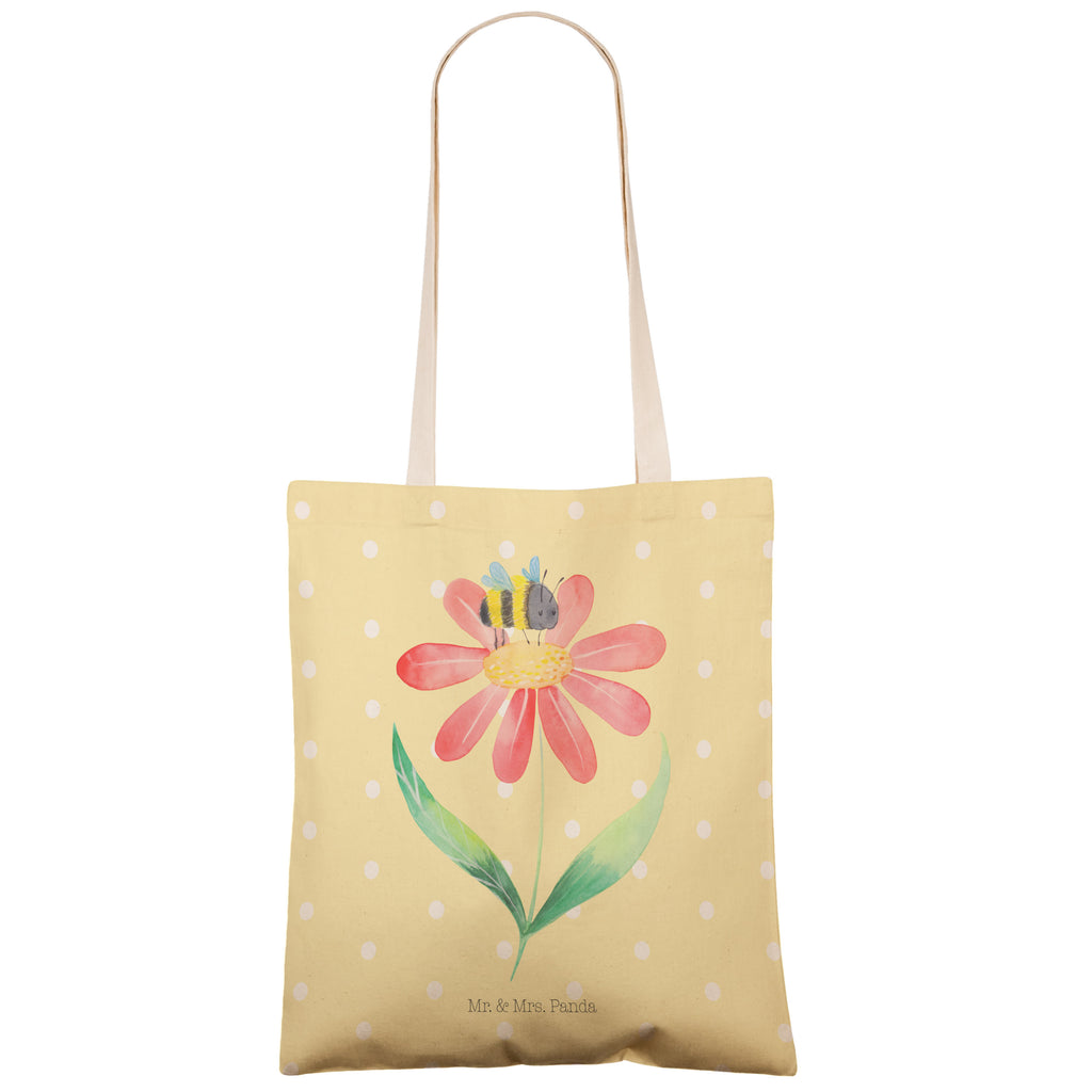 Einkaufstasche Hummel Blume Tragetasche, Tasche, Beutel, Stofftasche, Baumwolltasche, Umhängetasche, Shopper, Tiermotive, Gute Laune, lustige Sprüche, Tiere, Hummel, Blume, Wespe, Flauschig, Natur, Feld, Hummeln, Biene