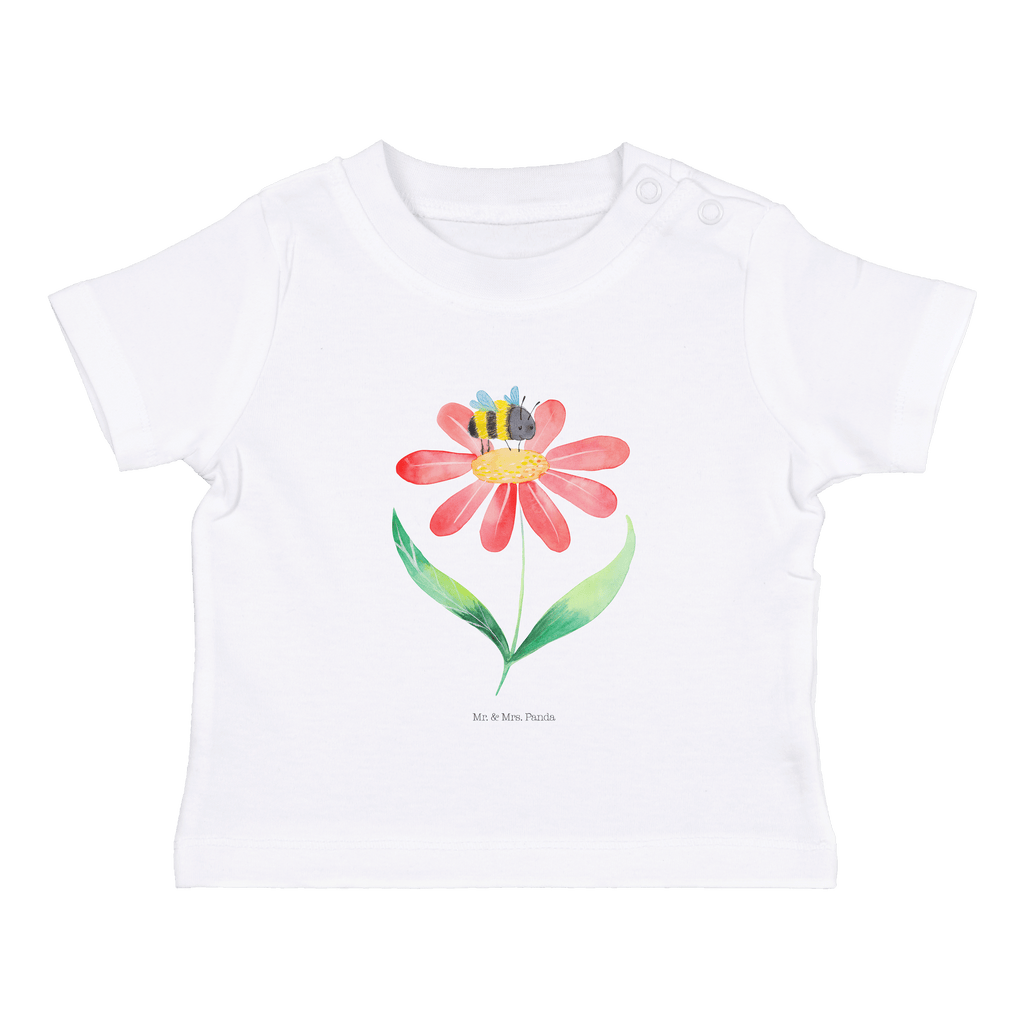 Organic Baby Shirt Hummel Blume Baby T-Shirt, Jungen Baby T-Shirt, Mädchen Baby T-Shirt, Shirt, Tiermotive, Gute Laune, lustige Sprüche, Tiere, Hummel, Blume, Wespe, Flauschig, Natur, Feld, Hummeln, Biene