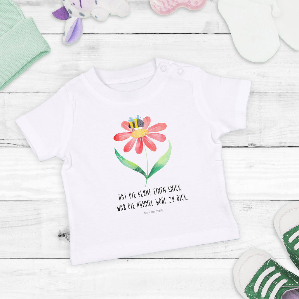 Organic Baby Shirt Hummel Blume Baby T-Shirt, Jungen Baby T-Shirt, Mädchen Baby T-Shirt, Shirt, Tiermotive, Gute Laune, lustige Sprüche, Tiere, Hummel, Blume, Wespe, Flauschig, Natur, Feld, Hummeln, Biene