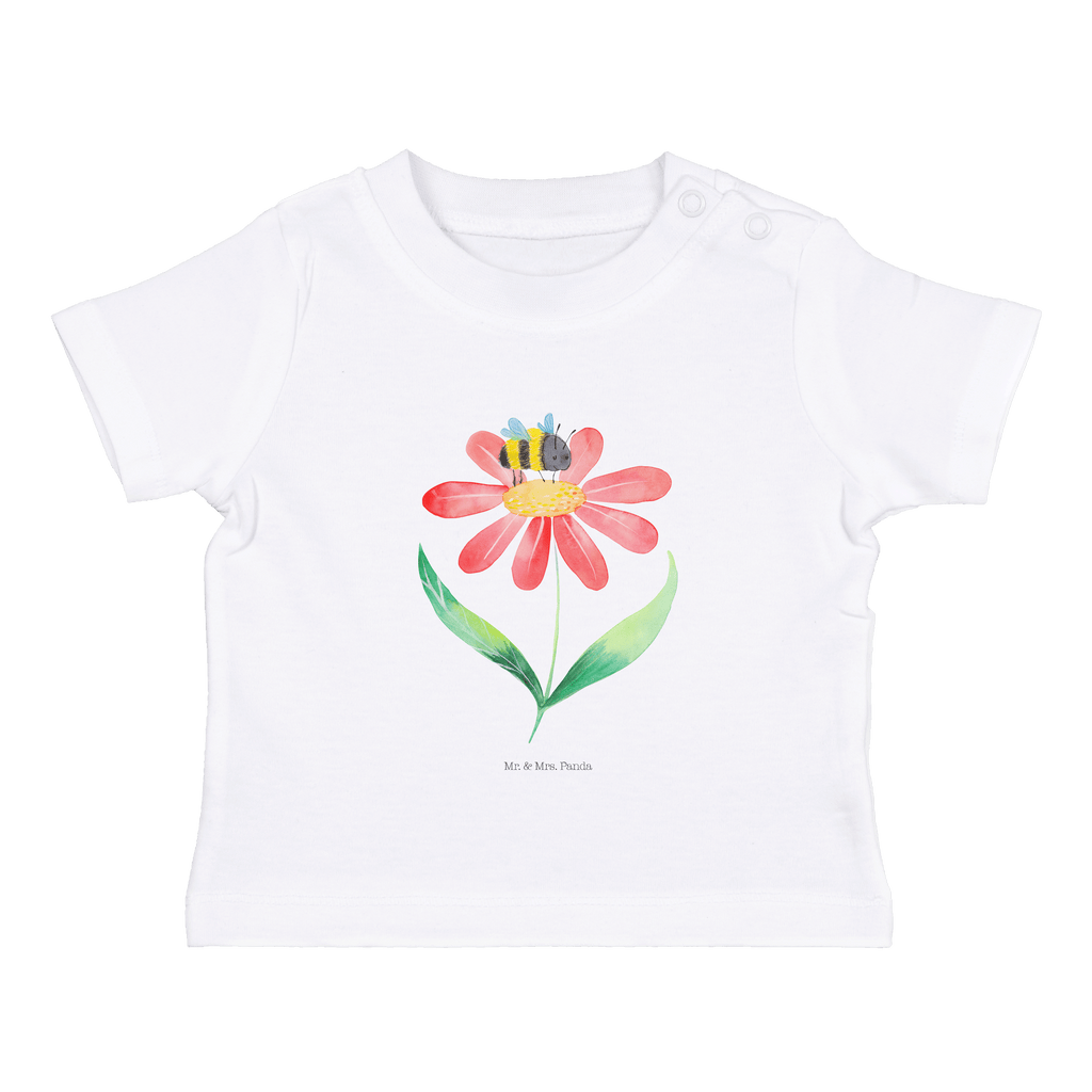 Organic Baby Shirt Hummel Blume Baby T-Shirt, Jungen Baby T-Shirt, Mädchen Baby T-Shirt, Shirt, Tiermotive, Gute Laune, lustige Sprüche, Tiere, Hummel, Blume, Wespe, Flauschig, Natur, Feld, Hummeln, Biene