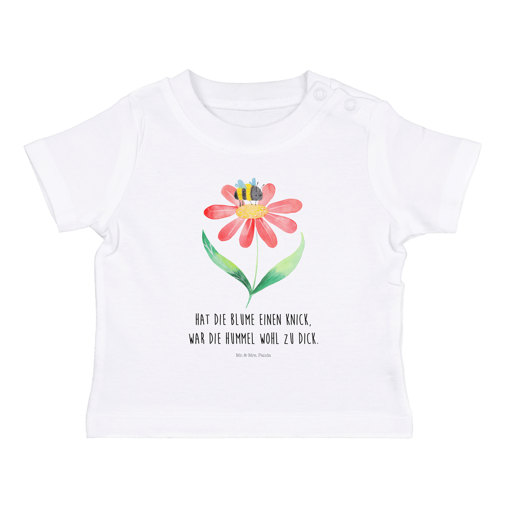 Organic Baby Shirt Hummel Blume Baby T-Shirt, Jungen Baby T-Shirt, Mädchen Baby T-Shirt, Shirt, Tiermotive, Gute Laune, lustige Sprüche, Tiere, Hummel, Blume, Wespe, Flauschig, Natur, Feld, Hummeln, Biene