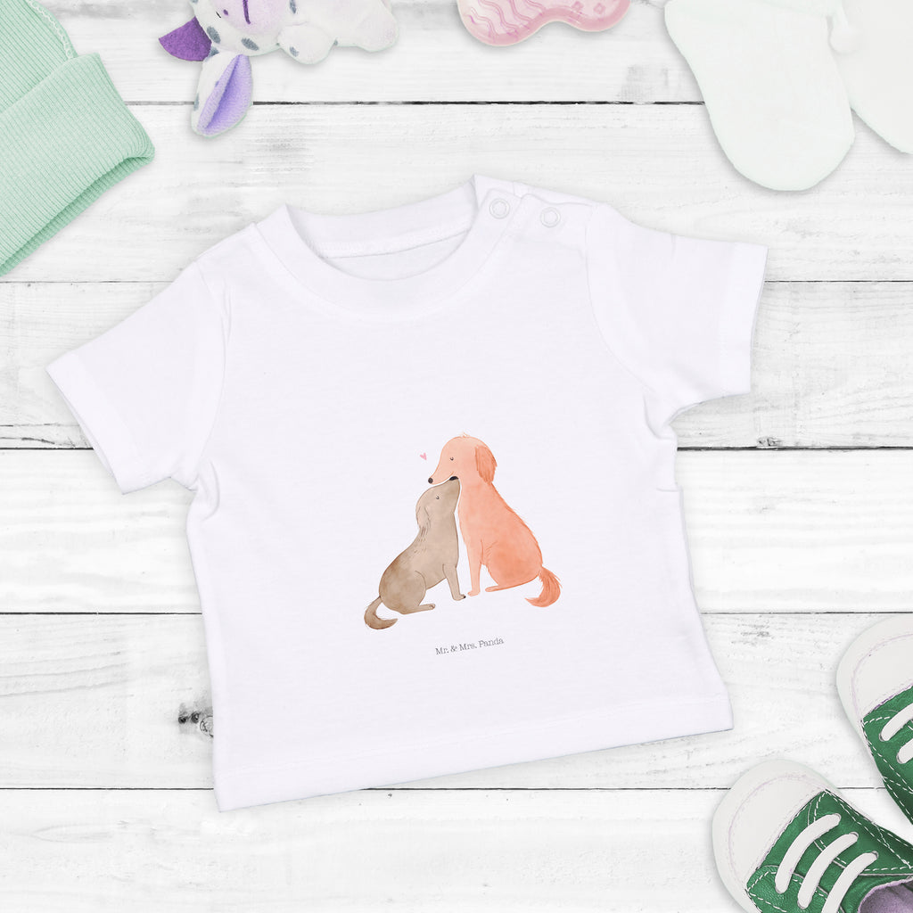 Organic Baby Shirt Hunde Liebe Baby T-Shirt, Jungen Baby T-Shirt, Mädchen Baby T-Shirt, Shirt, Hund, Hundemotiv, Haustier, Hunderasse, Tierliebhaber, Hundebesitzer, Sprüche, Liebe, Hund. Hunde, Kuss, Vertrauen, Kuscheln, Herz