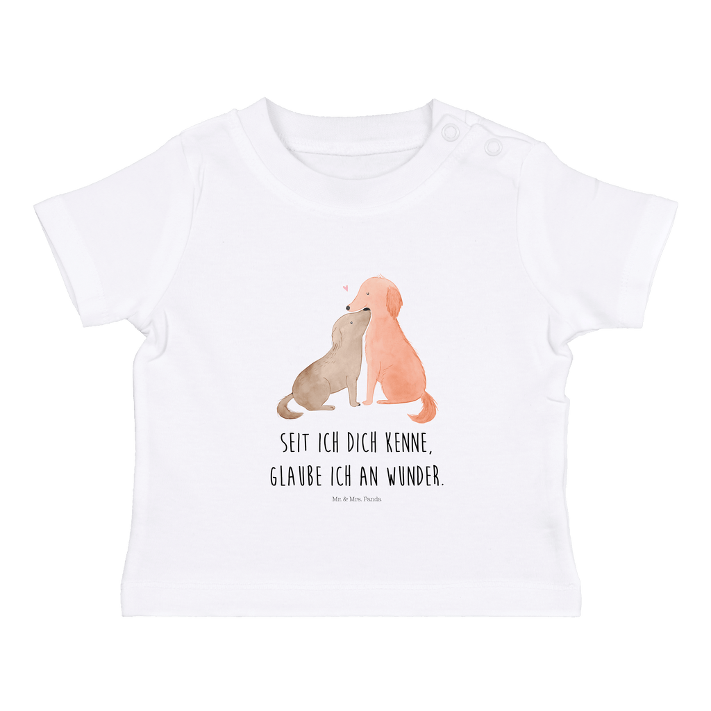 Organic Baby Shirt Hunde Liebe Baby T-Shirt, Jungen Baby T-Shirt, Mädchen Baby T-Shirt, Shirt, Hund, Hundemotiv, Haustier, Hunderasse, Tierliebhaber, Hundebesitzer, Sprüche, Liebe, Hund. Hunde, Kuss, Vertrauen, Kuscheln, Herz