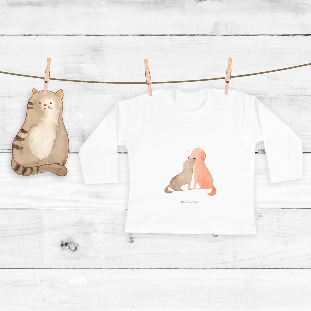 12-18 Monate Baby Longsleeve Hunde Liebe Mädchen, Jungen, Baby, Langarm, Bio, Kleidung, Hund, Hundemotiv, Haustier, Hunderasse, Tierliebhaber, Hundebesitzer, Sprüche, Liebe, Hund. Hunde, Kuss, Vertrauen, Kuscheln, Herz