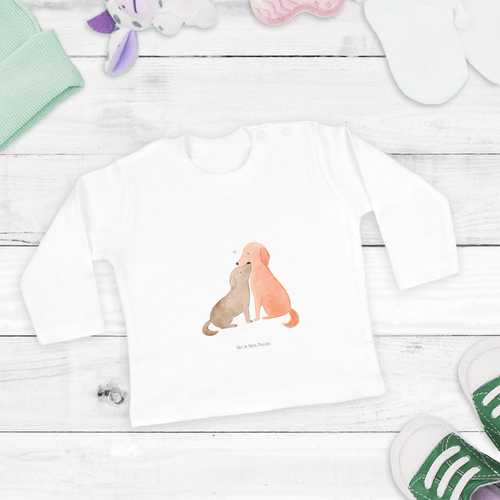 12-18 Monate Baby Longsleeve Hunde Liebe Mädchen, Jungen, Baby, Langarm, Bio, Kleidung, Hund, Hundemotiv, Haustier, Hunderasse, Tierliebhaber, Hundebesitzer, Sprüche, Liebe, Hund. Hunde, Kuss, Vertrauen, Kuscheln, Herz