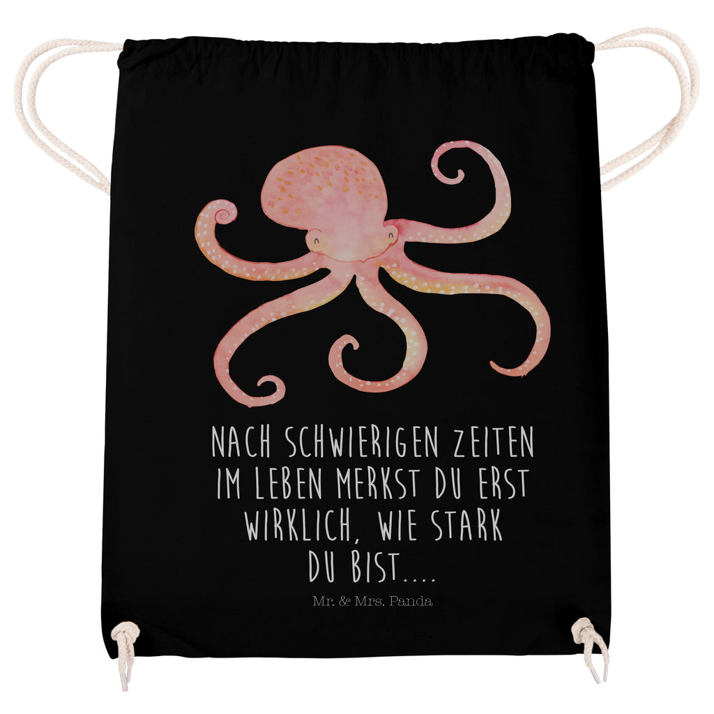 Sportbeutel Tintenfisch Turnbeutel, Beutel, Sporttasche, Tasche, Stoffbeutel, Tiermotive, Gute Laune, lustige Sprüche, Tiere, Meer, Meerestier, Krake, Tintenfisch, Arme, Wasser, Ozean