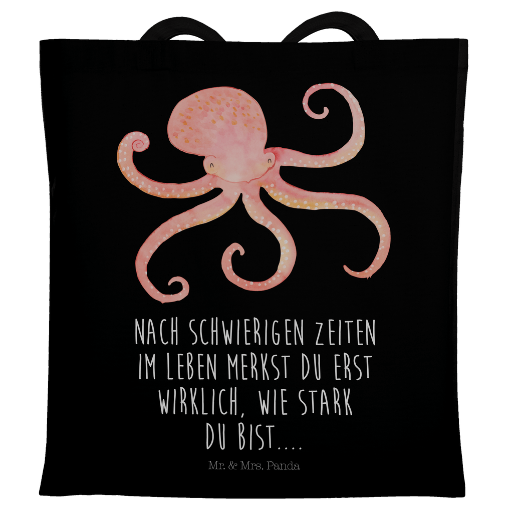 Tragetasche Tintenfisch Beuteltasche, Beutel, Einkaufstasche, Jutebeutel, Stoffbeutel, Tiermotive, Gute Laune, lustige Sprüche, Tiere, Meer, Meerestier, Krake, Tintenfisch, Arme, Wasser, Ozean