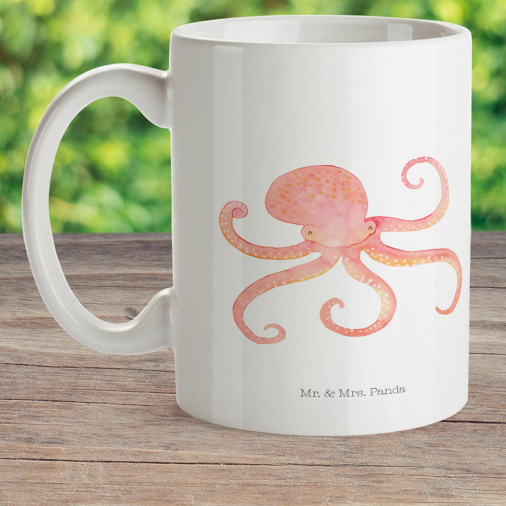 Kindertasse Tintenfisch Kunststoff Tasse, Kindergarten, Tasse, Trinkbecher, Camping Becher, Kaffeetasse, Kunststoffbecher, Kindergartenbecher, Outdoorgeschirr, Kunststoffgeschirr, Reisebecher, Reisetasse, Kinderbecher, Tiermotive, Gute Laune, lustige Sprüche, Tiere, Meer, Meerestier, Krake, Tintenfisch, Arme, Wasser, Ozean
