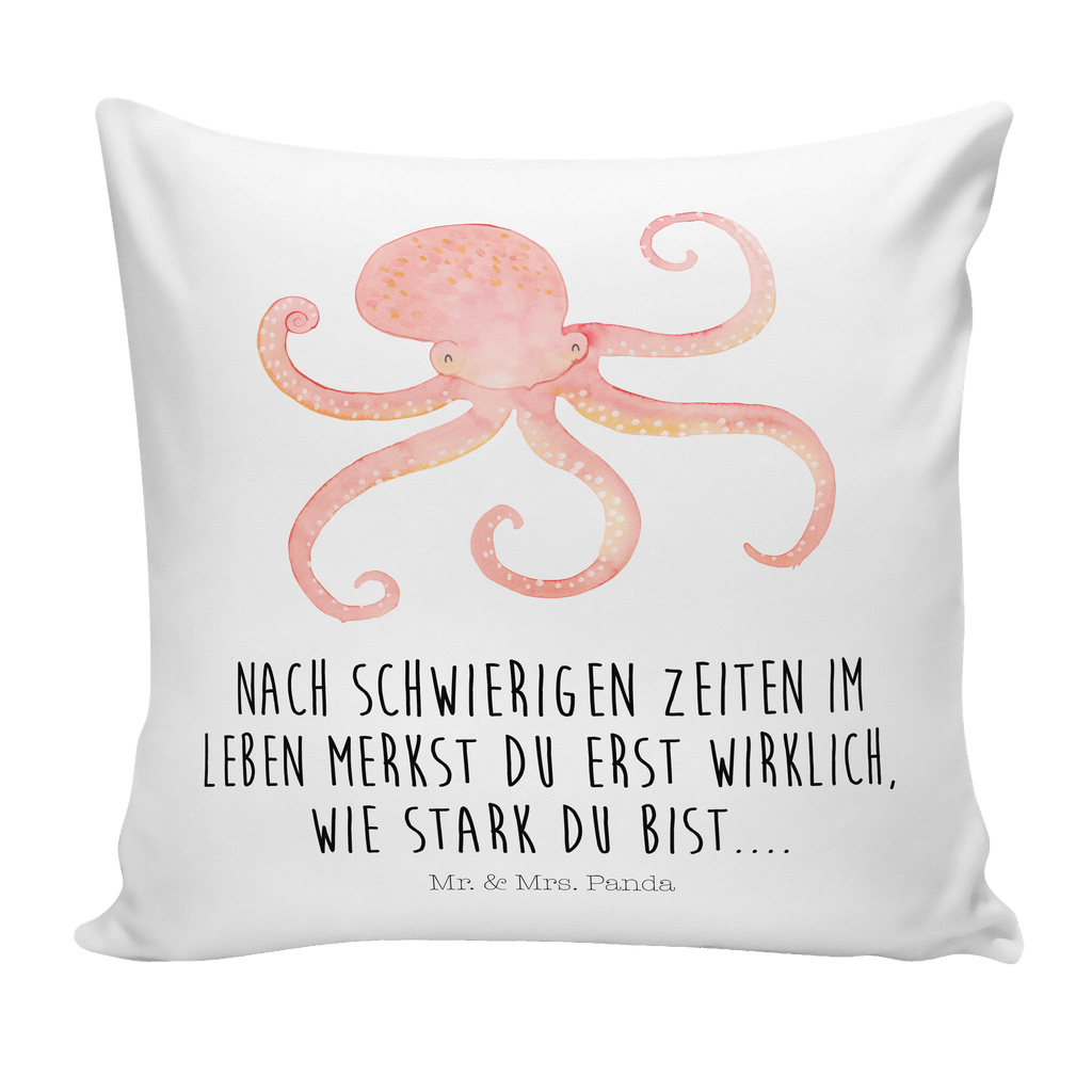 40x40 Kissen Tintenfisch Kissenhülle, Kopfkissen, Sofakissen, Dekokissen, Motivkissen, Tiermotive, Gute Laune, lustige Sprüche, Tiere, Meer, Meerestier, Krake, Tintenfisch, Arme, Wasser, Ozean