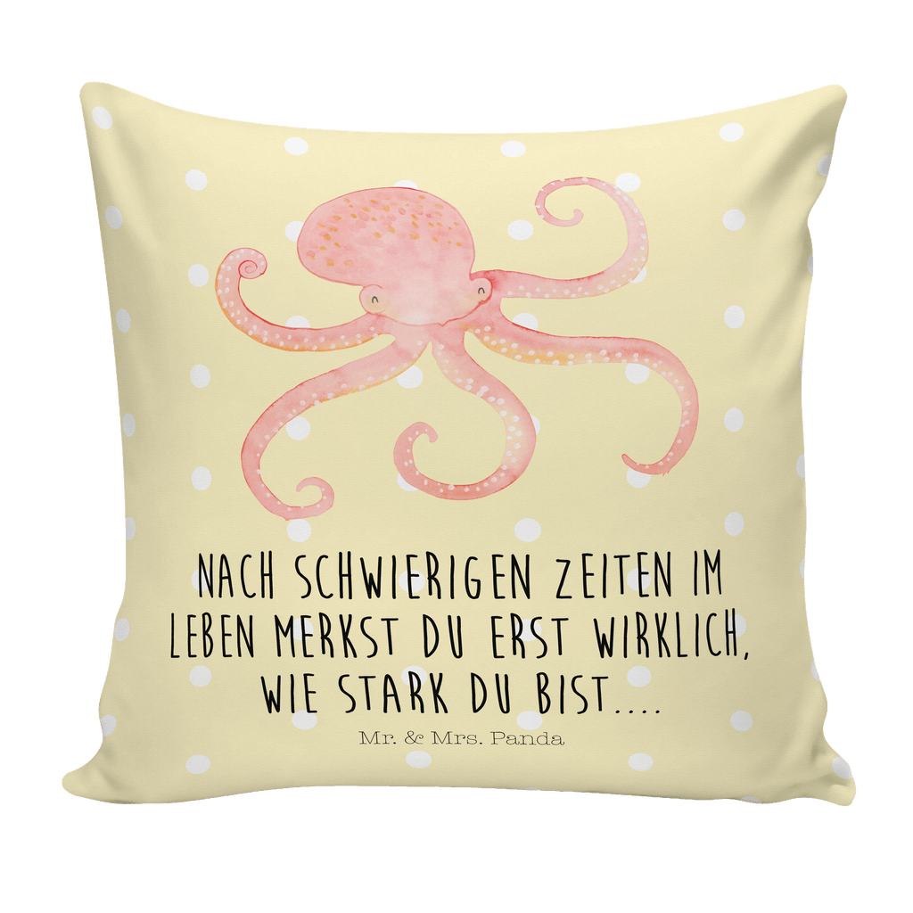 40x40 Kissen Tintenfisch Kissenhülle, Kopfkissen, Sofakissen, Dekokissen, Motivkissen, Tiermotive, Gute Laune, lustige Sprüche, Tiere, Meer, Meerestier, Krake, Tintenfisch, Arme, Wasser, Ozean