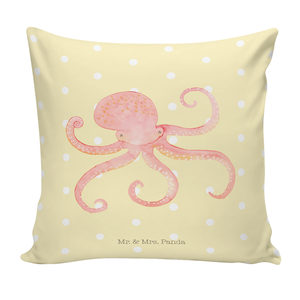 40x40 Kissen Tintenfisch Kissenhülle, Kopfkissen, Sofakissen, Dekokissen, Motivkissen, Tiermotive, Gute Laune, lustige Sprüche, Tiere, Meer, Meerestier, Krake, Tintenfisch, Arme, Wasser, Ozean