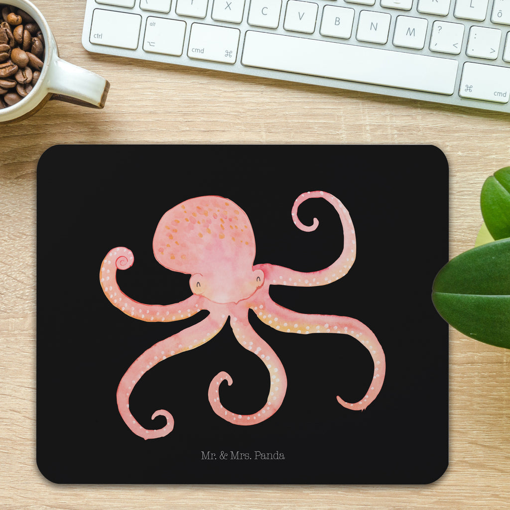 Mauspad Tintenfisch Mousepad, Computer zubehör, Büroausstattung, PC Zubehör, Arbeitszimmer, Mauspad, Einzigartiges Mauspad, Designer Mauspad, Tiermotive, Gute Laune, lustige Sprüche, Tiere, Meer, Meerestier, Krake, Tintenfisch, Arme, Wasser, Ozean