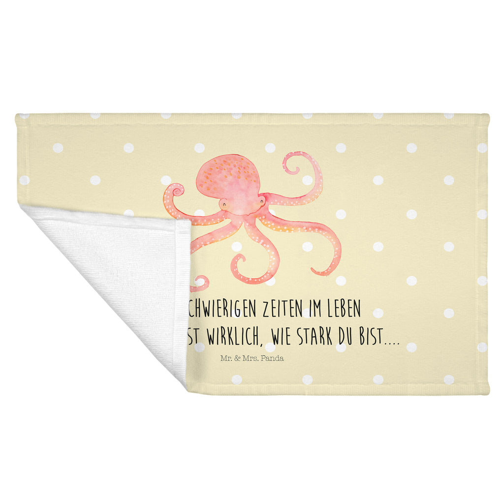 Gäste Handtuch Tintenfisch Gästetuch, Reisehandtuch, Sport Handtuch, Frottier, Kinder Handtuch, Tiermotive, Gute Laune, lustige Sprüche, Tiere, Meer, Meerestier, Krake, Tintenfisch, Arme, Wasser, Ozean