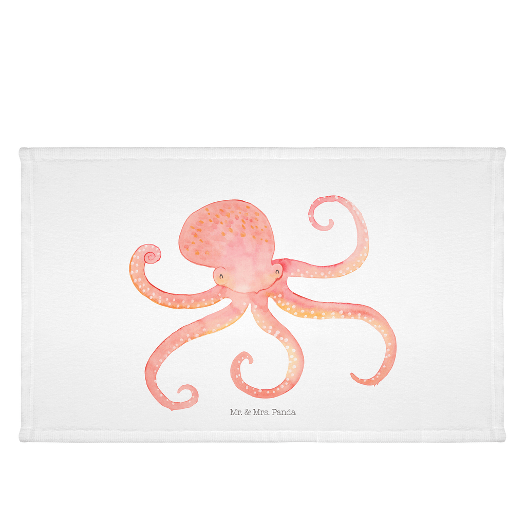 Gäste Handtuch Tintenfisch Gästetuch, Reisehandtuch, Sport Handtuch, Frottier, Kinder Handtuch, Tiermotive, Gute Laune, lustige Sprüche, Tiere, Meer, Meerestier, Krake, Tintenfisch, Arme, Wasser, Ozean