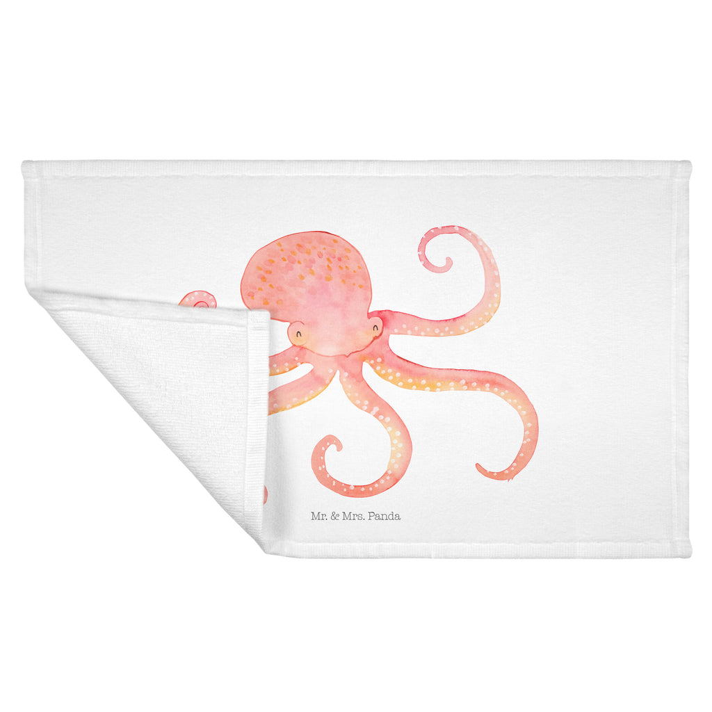 Gäste Handtuch Tintenfisch Gästetuch, Reisehandtuch, Sport Handtuch, Frottier, Kinder Handtuch, Tiermotive, Gute Laune, lustige Sprüche, Tiere, Meer, Meerestier, Krake, Tintenfisch, Arme, Wasser, Ozean