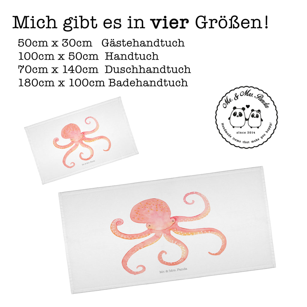 Gäste Handtuch Tintenfisch Gästetuch, Reisehandtuch, Sport Handtuch, Frottier, Kinder Handtuch, Tiermotive, Gute Laune, lustige Sprüche, Tiere, Meer, Meerestier, Krake, Tintenfisch, Arme, Wasser, Ozean