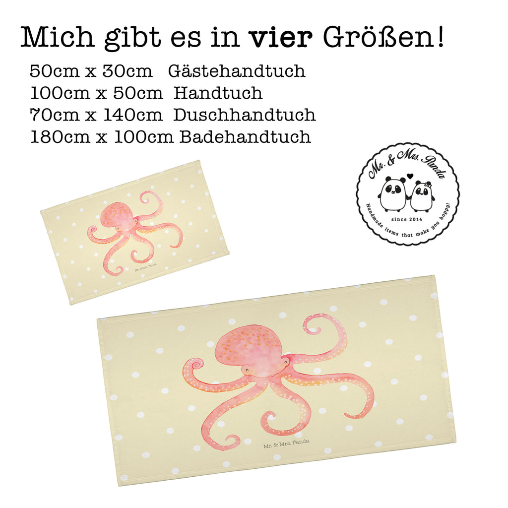 Gäste Handtuch Tintenfisch Gästetuch, Reisehandtuch, Sport Handtuch, Frottier, Kinder Handtuch, Tiermotive, Gute Laune, lustige Sprüche, Tiere, Meer, Meerestier, Krake, Tintenfisch, Arme, Wasser, Ozean