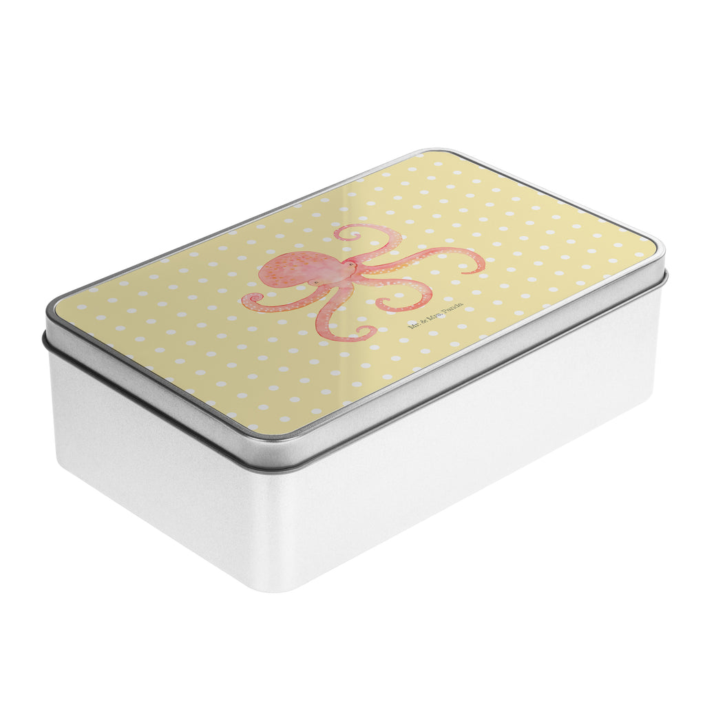 Metalldose rechteckig Tintenfisch Blechdose, Metalldose, Blechbox, Container, Keksdose, Vorratsdose, Vorratsbox, Döschen, Versperbox, Vesperdose, Aufbewahrungsdose, Aufbewahrungsbox, Aluminiumdose, Dose, Tiermotive, Gute Laune, lustige Sprüche, Tiere, Meer, Meerestier, Krake, Tintenfisch, Arme, Wasser, Ozean