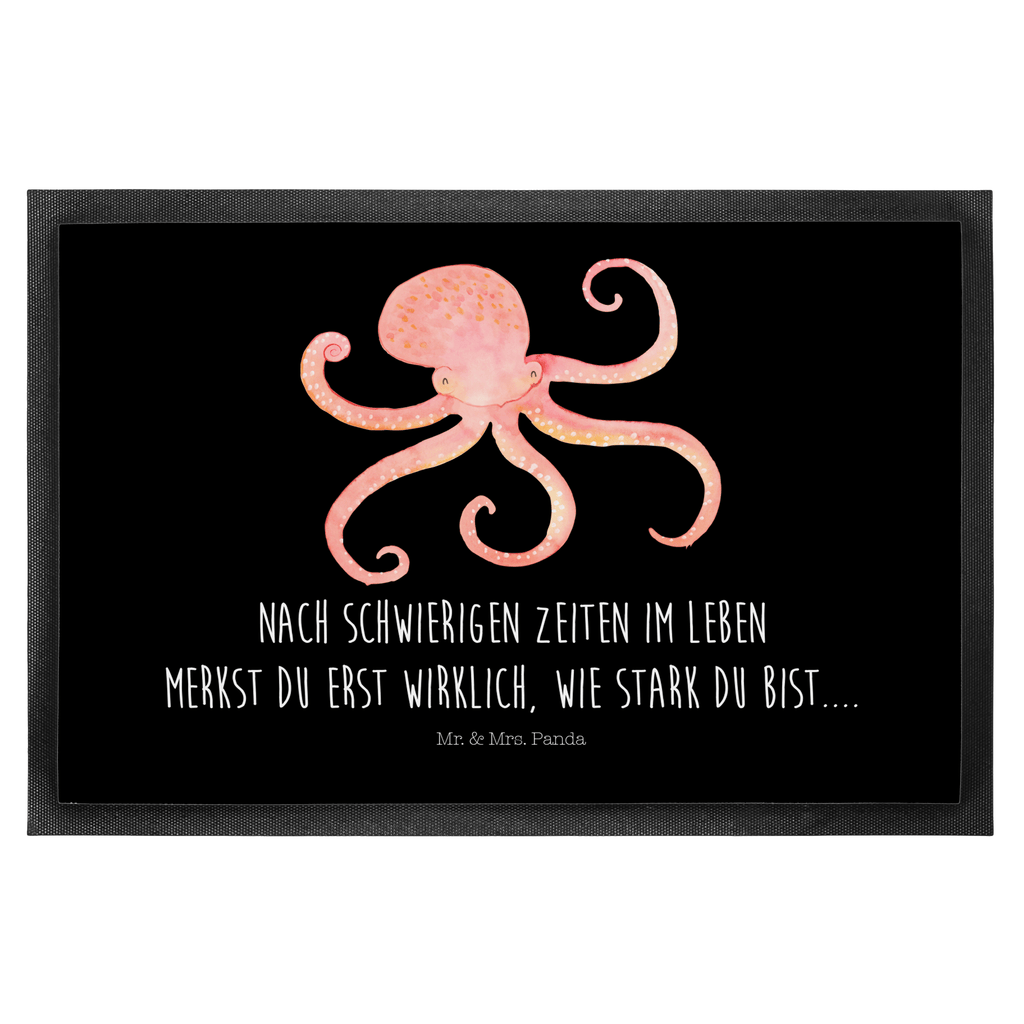 Fußmatte Tintenfisch Meer, Meerestier, Krake, Tintenfisch, Arme, Wasser, Ozean Türvorleger, Schmutzmatte, Fußabtreter, Matte, Schmutzfänger, Fußabstreifer, Schmutzfangmatte, Türmatte, Motivfußmatte,  Haustürmatte, Vorleger  süße Tiermotive, gute Laune, lustige Sprüche, Tiere
