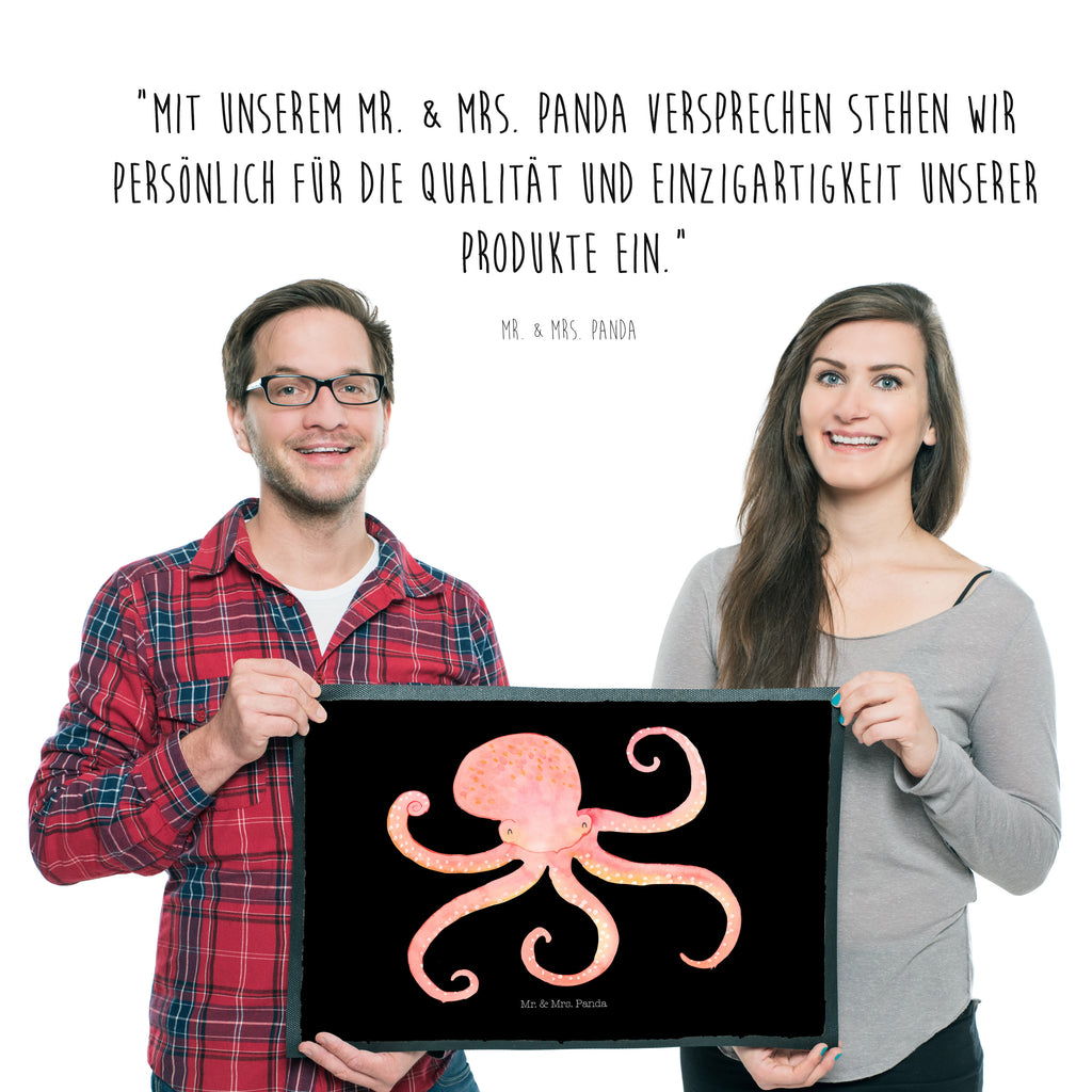 Fußmatte Tintenfisch Meer, Meerestier, Krake, Tintenfisch, Arme, Wasser, Ozean Türvorleger, Schmutzmatte, Fußabtreter, Matte, Schmutzfänger, Fußabstreifer, Schmutzfangmatte, Türmatte, Motivfußmatte,  Haustürmatte, Vorleger  süße Tiermotive, gute Laune, lustige Sprüche, Tiere