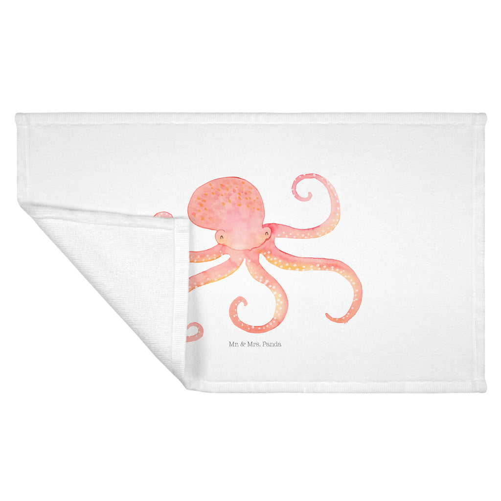 Gäste Handtuch Tintenfisch Gästetuch, Reisehandtuch, Sport Handtuch, Frottier, Kinder Handtuch, Tiermotive, Gute Laune, lustige Sprüche, Tiere, Meer, Meerestier, Krake, Tintenfisch, Arme, Wasser, Ozean