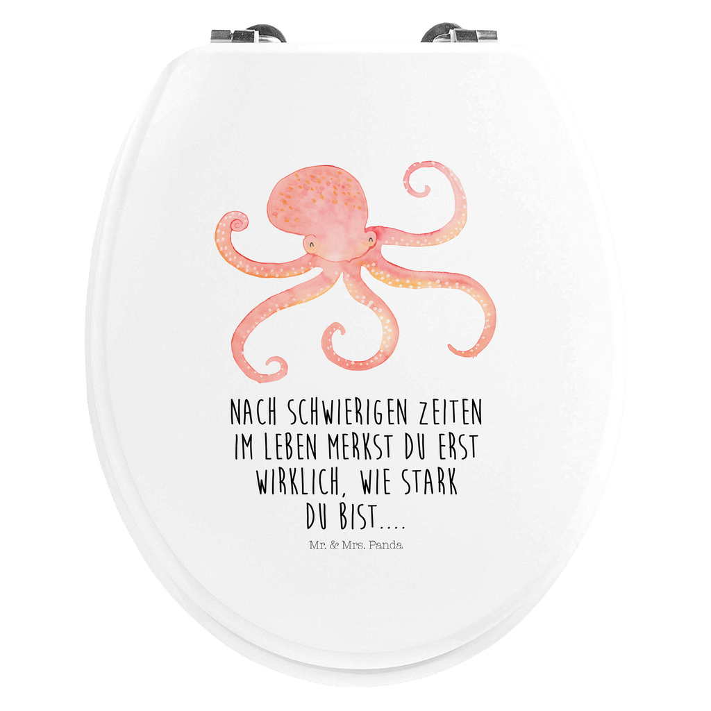 Motiv WC Sitz Tintenfisch Klobrille, Klodeckel, Toilettendeckel, WC-Sitz, Toilette, Tiermotive, Gute Laune, lustige Sprüche, Tiere, Meer, Meerestier, Krake, Tintenfisch, Arme, Wasser, Ozean