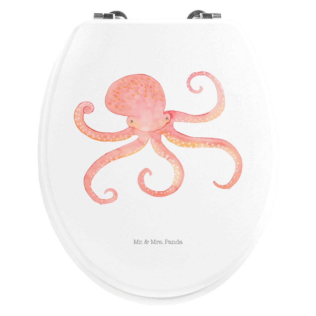Motiv WC Sitz Tintenfisch Klobrille, Klodeckel, Toilettendeckel, WC-Sitz, Toilette, Tiermotive, Gute Laune, lustige Sprüche, Tiere, Meer, Meerestier, Krake, Tintenfisch, Arme, Wasser, Ozean