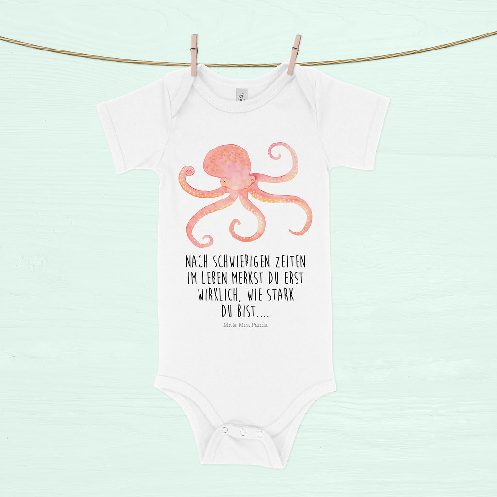 Organic Baby Body Tintenfisch Babykleidung, Babystrampler, Strampler, Wickelbody, Baby Erstausstattung, Junge, Mädchen, Tiermotive, Gute Laune, lustige Sprüche, Tiere, Meer, Meerestier, Krake, Tintenfisch, Arme, Wasser, Ozean