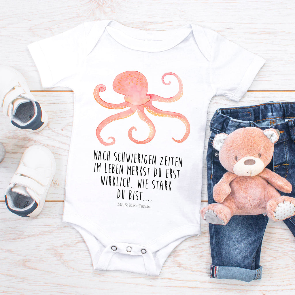 Organic Baby Body Tintenfisch Babykleidung, Babystrampler, Strampler, Wickelbody, Baby Erstausstattung, Junge, Mädchen, Tiermotive, Gute Laune, lustige Sprüche, Tiere, Meer, Meerestier, Krake, Tintenfisch, Arme, Wasser, Ozean