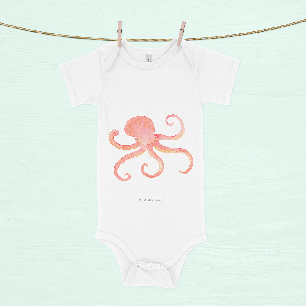 Organic Baby Body Tintenfisch Babykleidung, Babystrampler, Strampler, Wickelbody, Baby Erstausstattung, Junge, Mädchen, Tiermotive, Gute Laune, lustige Sprüche, Tiere, Meer, Meerestier, Krake, Tintenfisch, Arme, Wasser, Ozean
