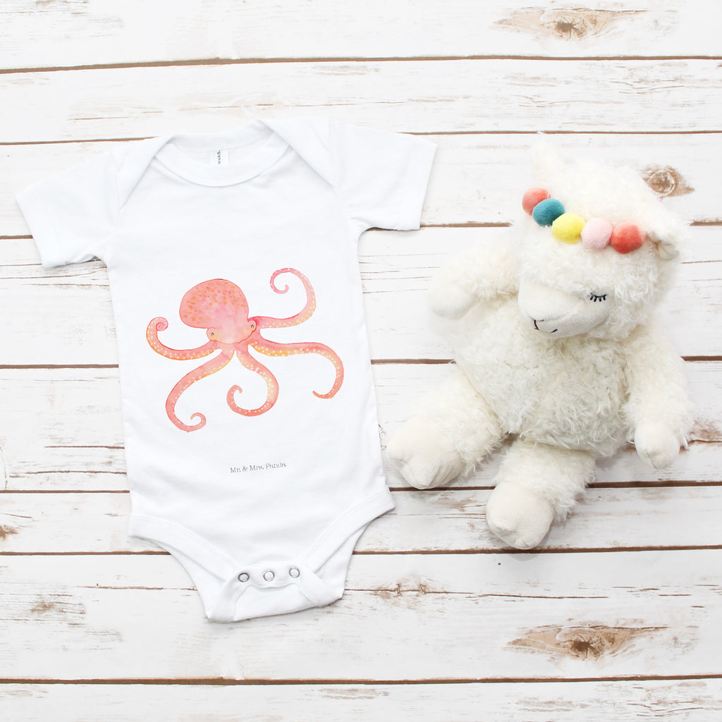Organic Baby Body Tintenfisch Babykleidung, Babystrampler, Strampler, Wickelbody, Baby Erstausstattung, Junge, Mädchen, Tiermotive, Gute Laune, lustige Sprüche, Tiere, Meer, Meerestier, Krake, Tintenfisch, Arme, Wasser, Ozean
