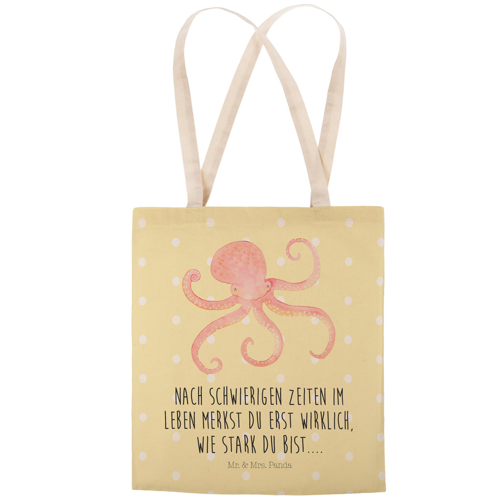 Einkaufstasche Tintenfisch Tragetasche, Tasche, Beutel, Stofftasche, Baumwolltasche, Umhängetasche, Shopper, Tiermotive, Gute Laune, lustige Sprüche, Tiere, Meer, Meerestier, Krake, Tintenfisch, Arme, Wasser, Ozean