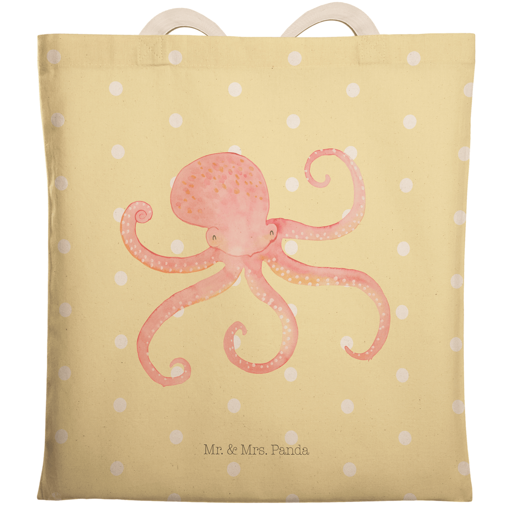 Einkaufstasche Tintenfisch Tragetasche, Tasche, Beutel, Stofftasche, Baumwolltasche, Umhängetasche, Shopper, Tiermotive, Gute Laune, lustige Sprüche, Tiere, Meer, Meerestier, Krake, Tintenfisch, Arme, Wasser, Ozean