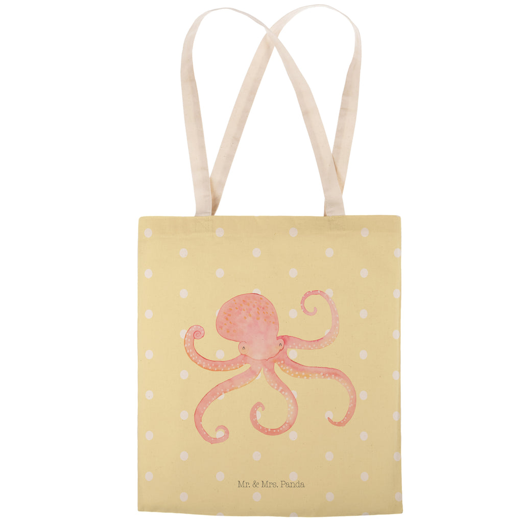 Einkaufstasche Tintenfisch Tragetasche, Tasche, Beutel, Stofftasche, Baumwolltasche, Umhängetasche, Shopper, Tiermotive, Gute Laune, lustige Sprüche, Tiere, Meer, Meerestier, Krake, Tintenfisch, Arme, Wasser, Ozean