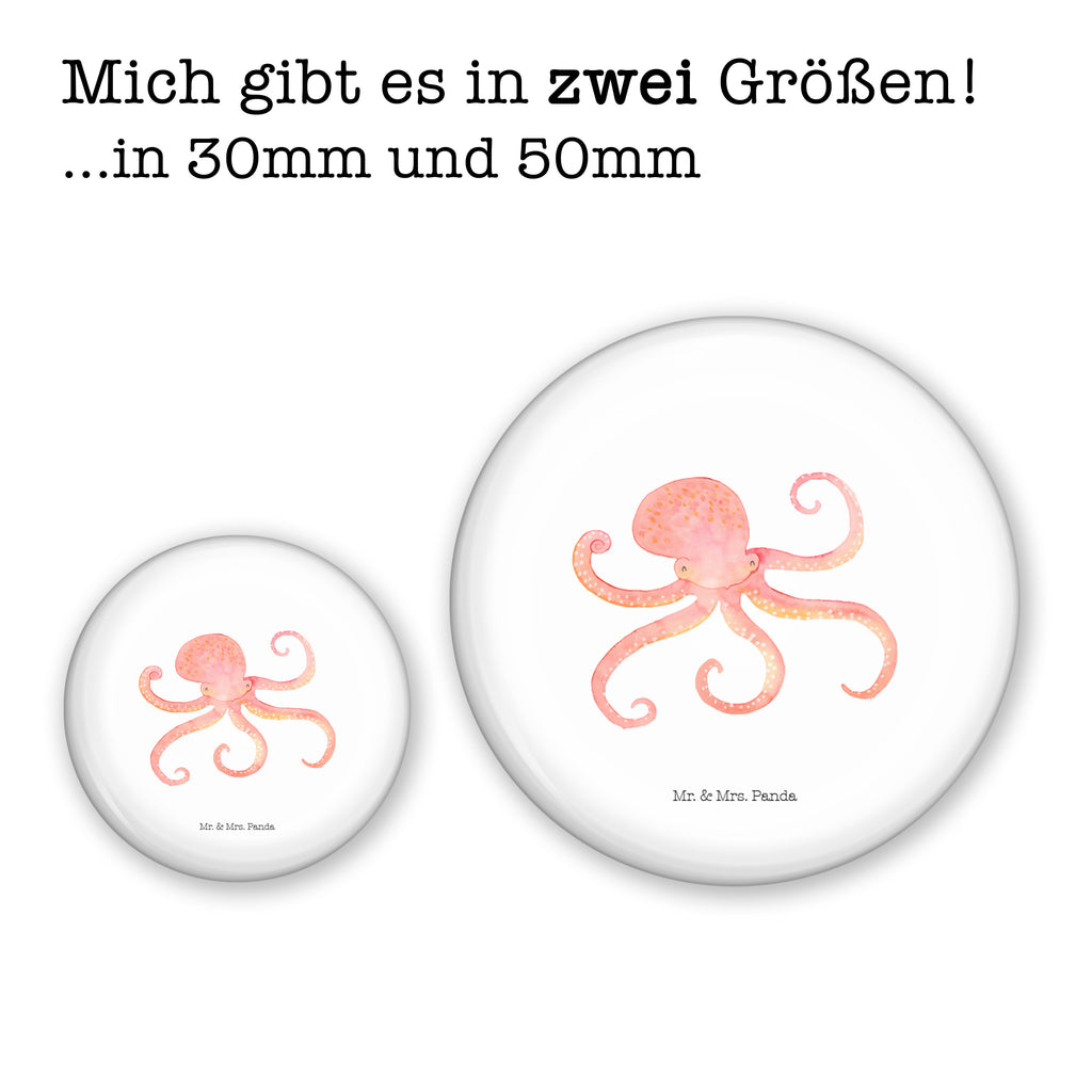 50mm Button Tintenfisch 50mm Button, Button, Pin, Anstecknadel, Tiermotive, Gute Laune, lustige Sprüche, Tiere, Meer, Meerestier, Krake, Tintenfisch, Arme, Wasser, Ozean