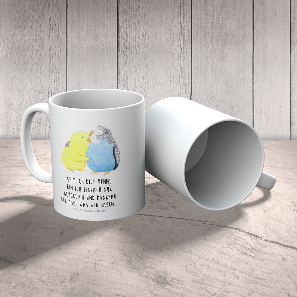 Kindertasse Wellensittich Liebe Kunststoff Tasse, Kindergarten, Tasse, Trinkbecher, Camping Becher, Kaffeetasse, Kunststoffbecher, Kindergartenbecher, Outdoorgeschirr, Kunststoffgeschirr, Reisebecher, Reisetasse, Kinderbecher, Liebe, Partner, Freund, Freundin, Ehemann, Ehefrau, Heiraten, Verlobung, Heiratsantrag, Liebesgeschenk, Jahrestag, Hocheitstag, Vögel, Wellensittich, Nähe, Kuscheln, Vertrauen