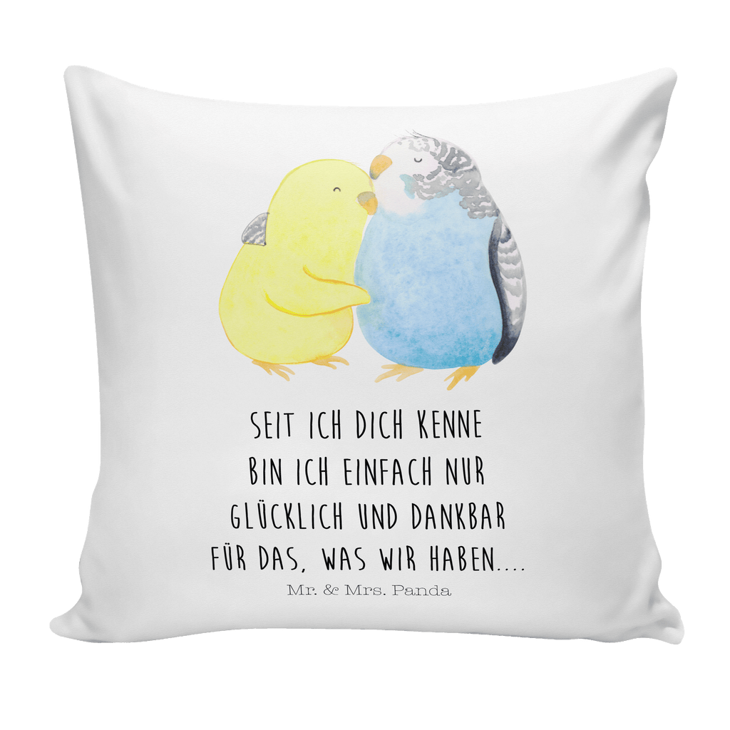 40x40 Kissen Wellensittich Liebe Kissenhülle, Kopfkissen, Sofakissen, Dekokissen, Motivkissen, Liebe, Partner, Freund, Freundin, Ehemann, Ehefrau, Heiraten, Verlobung, Heiratsantrag, Liebesgeschenk, Jahrestag, Hocheitstag, Vögel, Wellensittich, Nähe, Kuscheln, Vertrauen