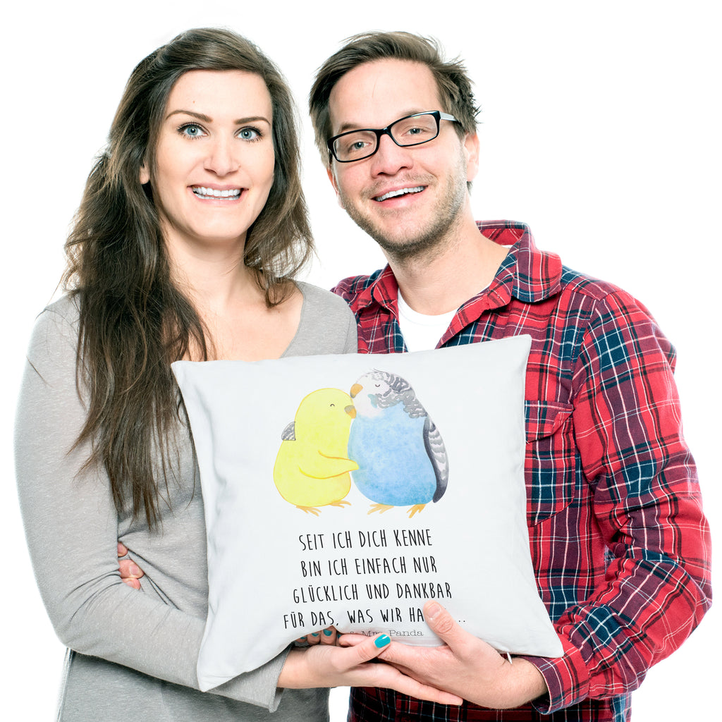 40x40 Kissen Wellensittich Liebe Kissenhülle, Kopfkissen, Sofakissen, Dekokissen, Motivkissen, Liebe, Partner, Freund, Freundin, Ehemann, Ehefrau, Heiraten, Verlobung, Heiratsantrag, Liebesgeschenk, Jahrestag, Hocheitstag, Vögel, Wellensittich, Nähe, Kuscheln, Vertrauen