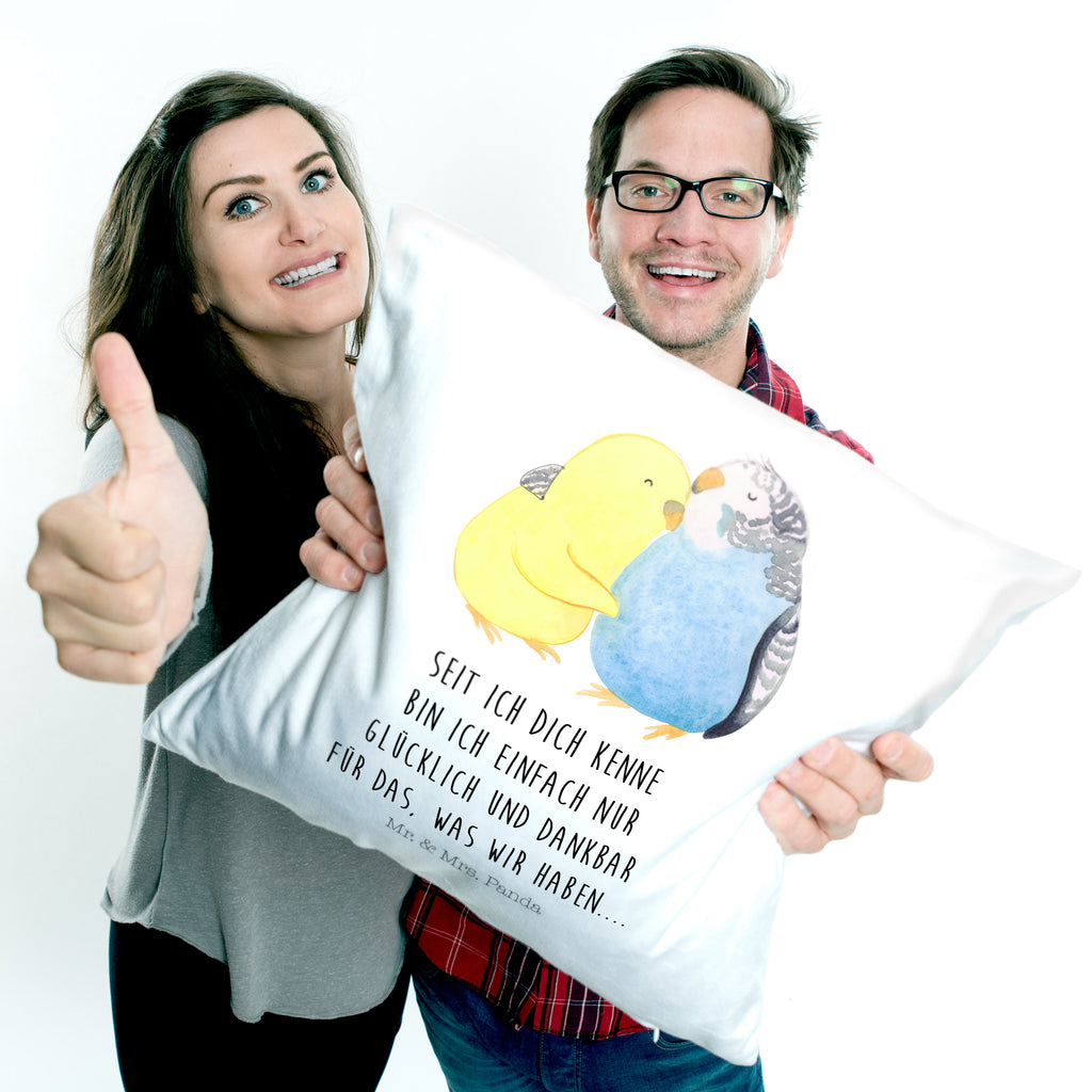 40x40 Kissen Wellensittich Liebe Kissenhülle, Kopfkissen, Sofakissen, Dekokissen, Motivkissen, Liebe, Partner, Freund, Freundin, Ehemann, Ehefrau, Heiraten, Verlobung, Heiratsantrag, Liebesgeschenk, Jahrestag, Hocheitstag, Vögel, Wellensittich, Nähe, Kuscheln, Vertrauen