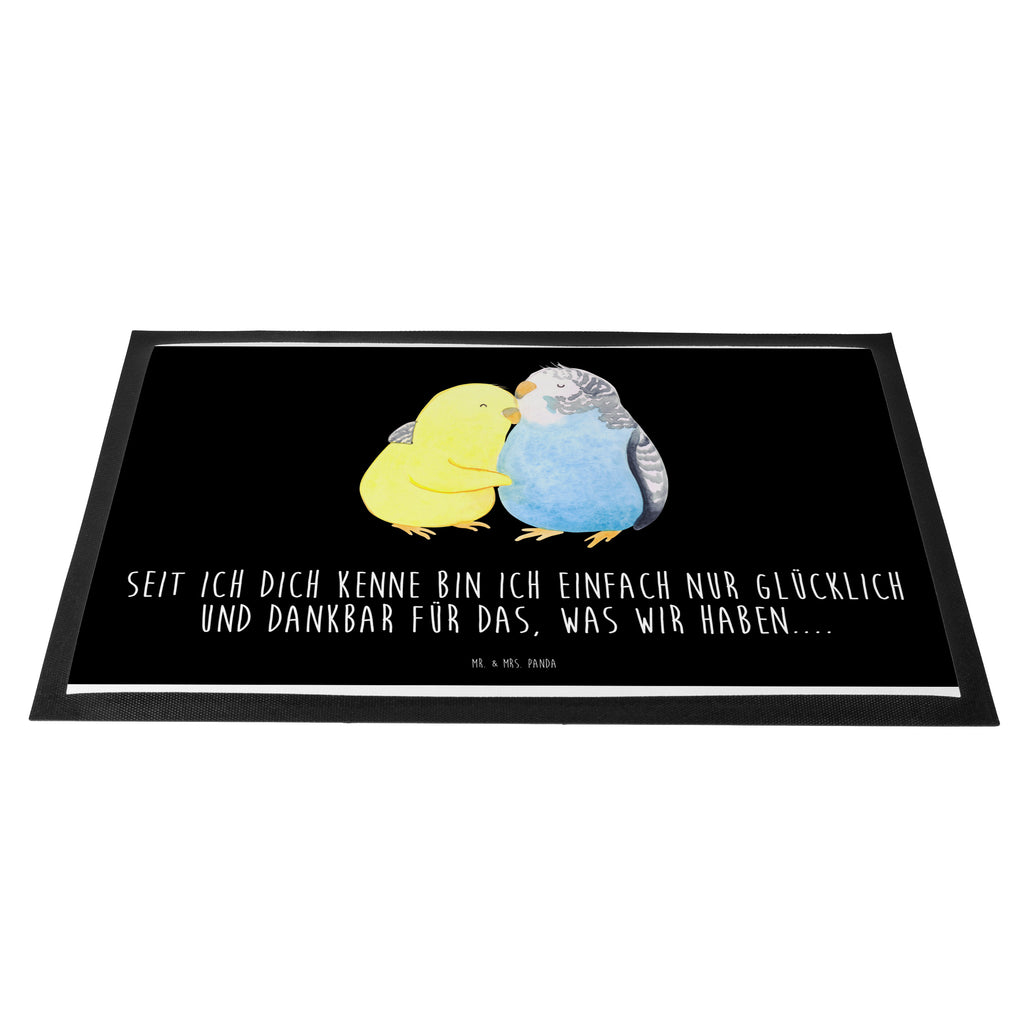 Fußmatte Wellensittich Liebe Liebe, Vögel, Wellensittich, Nähe, Kuscheln, Vertrauen Türvorleger, Schmutzmatte, Fußabtreter, Matte, Schmutzfänger, Fußabstreifer, Schmutzfangmatte, Türmatte, Motivfußmatte,  Haustürmatte, Vorleger  Liebe,  Partner, Freund, Freundin, Ehemann, Ehefrau, Heiraten, Verlobung, Heiratsantrag, Liebesgeschenk, Jahrestag, Hocheitstag