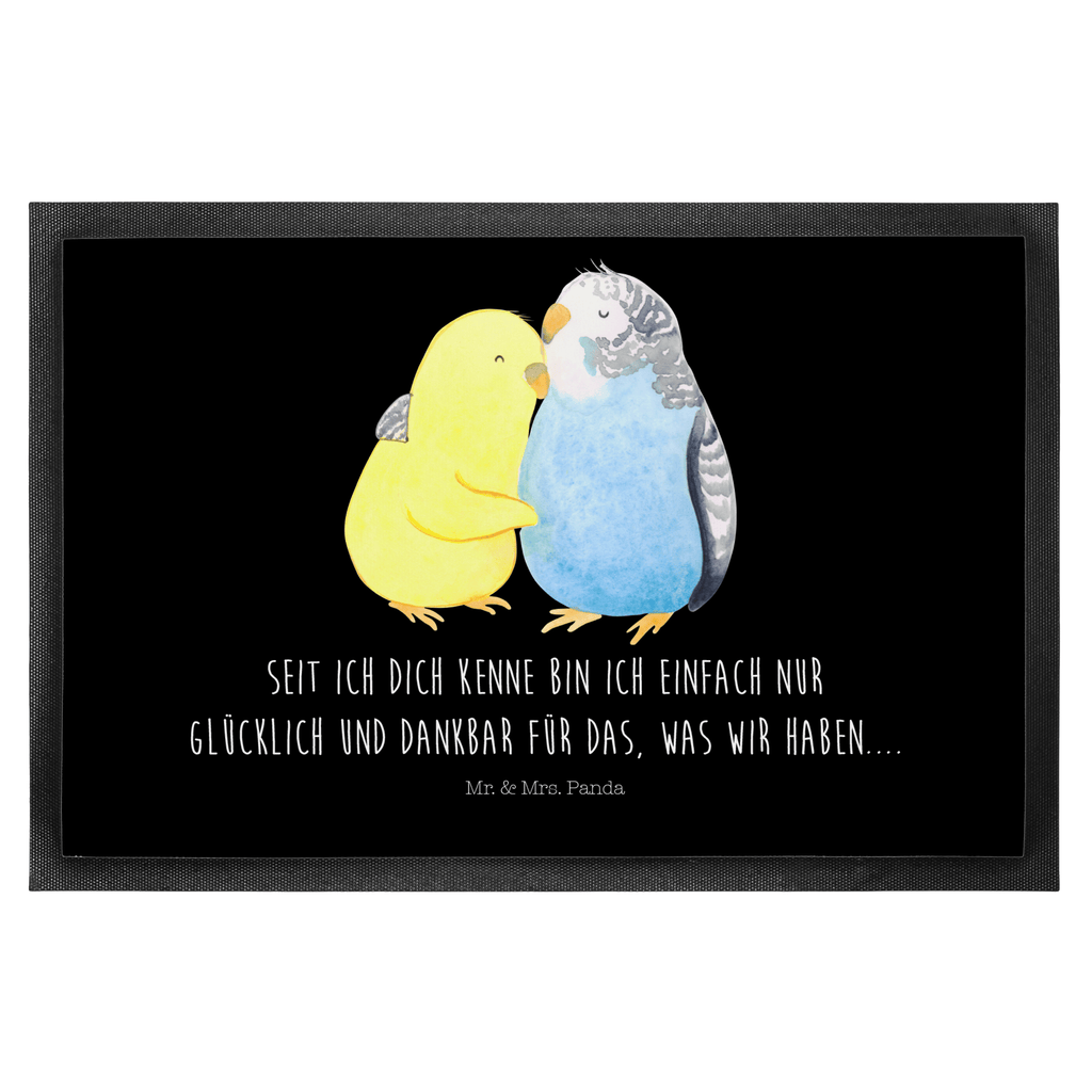 Fußmatte Wellensittich Liebe Liebe, Vögel, Wellensittich, Nähe, Kuscheln, Vertrauen Türvorleger, Schmutzmatte, Fußabtreter, Matte, Schmutzfänger, Fußabstreifer, Schmutzfangmatte, Türmatte, Motivfußmatte,  Haustürmatte, Vorleger  Liebe,  Partner, Freund, Freundin, Ehemann, Ehefrau, Heiraten, Verlobung, Heiratsantrag, Liebesgeschenk, Jahrestag, Hocheitstag