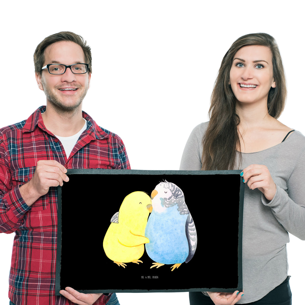 Fußmatte Wellensittich Liebe Liebe, Vögel, Wellensittich, Nähe, Kuscheln, Vertrauen Türvorleger, Schmutzmatte, Fußabtreter, Matte, Schmutzfänger, Fußabstreifer, Schmutzfangmatte, Türmatte, Motivfußmatte,  Haustürmatte, Vorleger  Liebe,  Partner, Freund, Freundin, Ehemann, Ehefrau, Heiraten, Verlobung, Heiratsantrag, Liebesgeschenk, Jahrestag, Hocheitstag