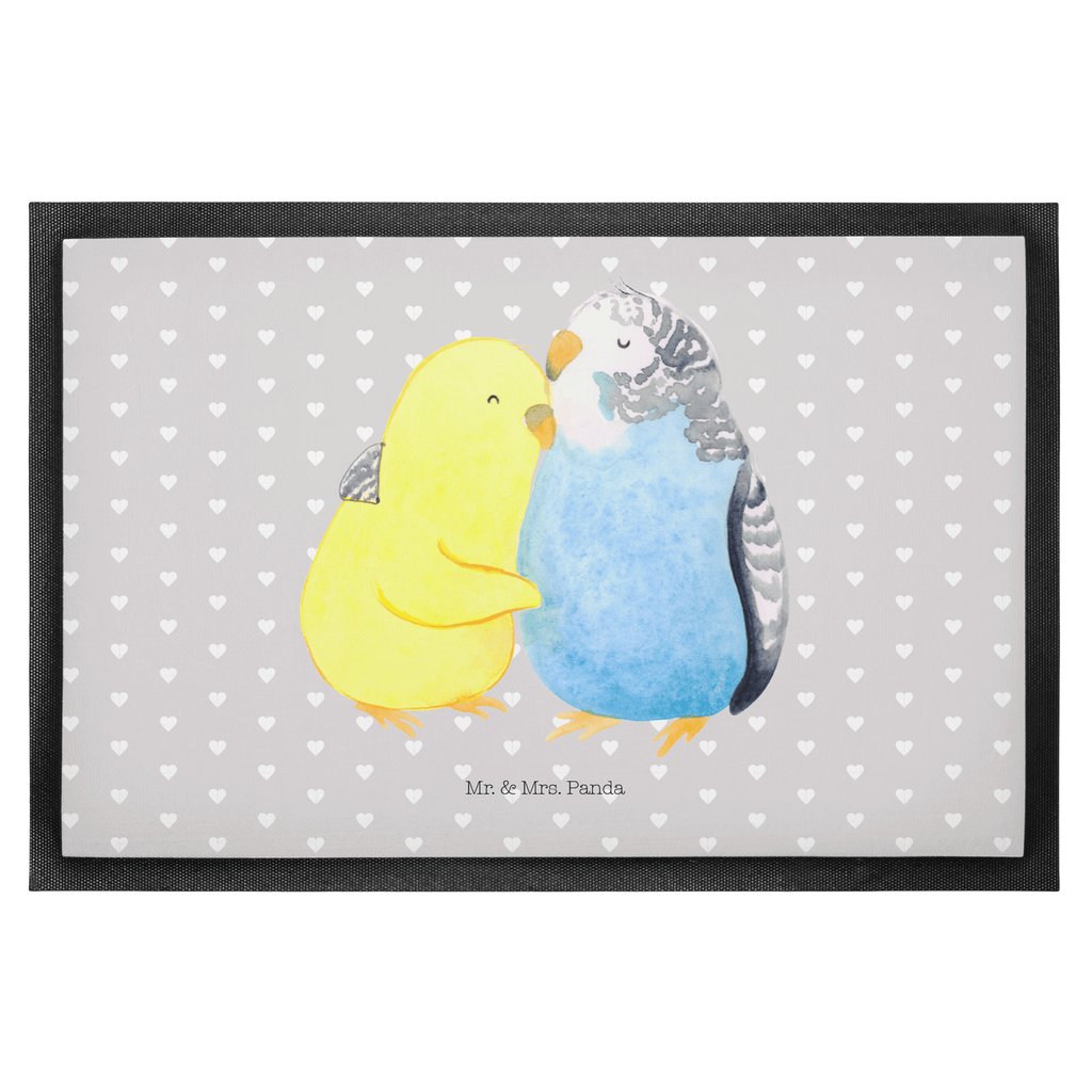 Fußmatte Wellensittich Liebe Liebe, Vögel, Wellensittich, Nähe, Kuscheln, Vertrauen Türvorleger, Schmutzmatte, Fußabtreter, Matte, Schmutzfänger, Fußabstreifer, Schmutzfangmatte, Türmatte, Motivfußmatte,  Haustürmatte, Vorleger  Liebe,  Partner, Freund, Freundin, Ehemann, Ehefrau, Heiraten, Verlobung, Heiratsantrag, Liebesgeschenk, Jahrestag, Hocheitstag