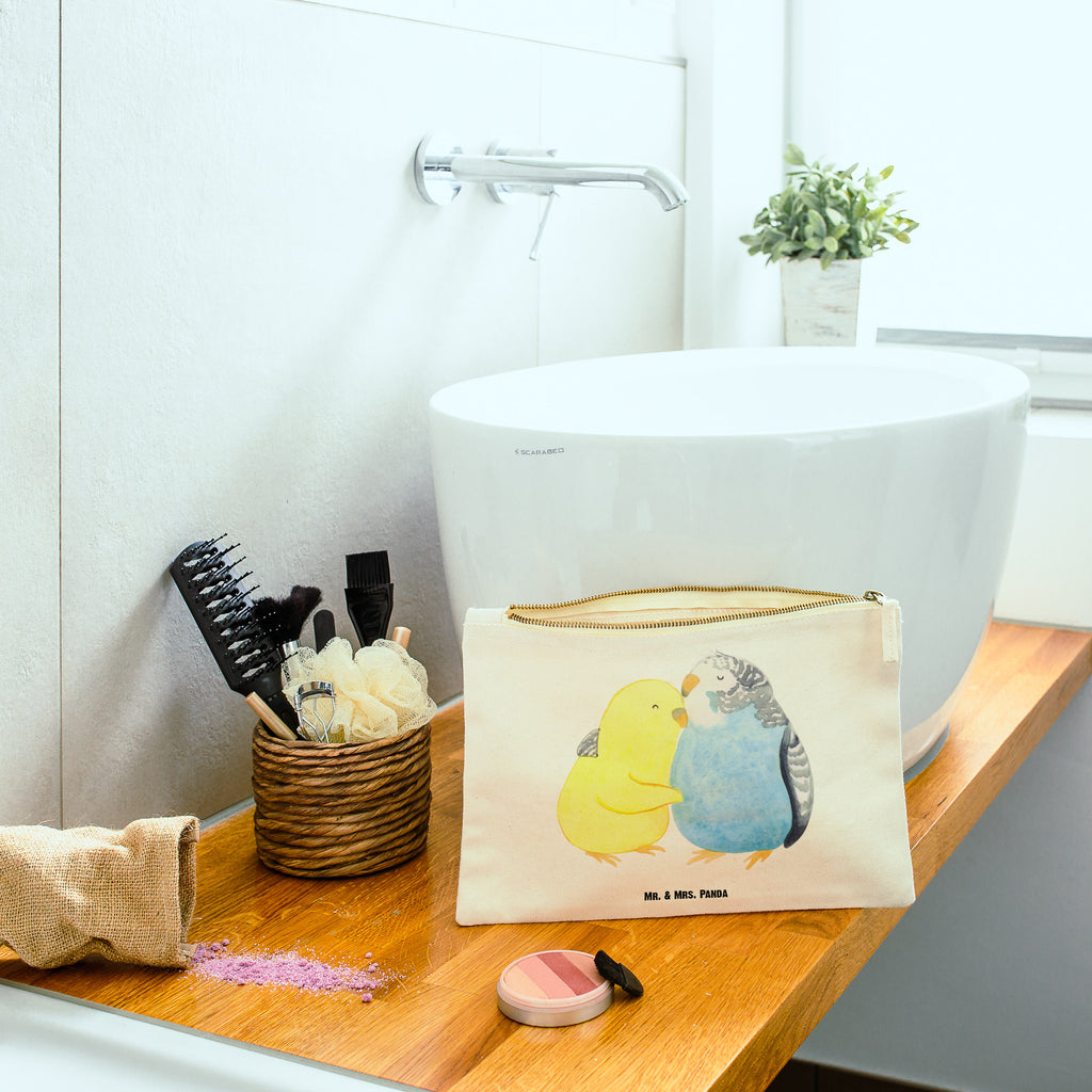 Schminktasche Wellensittich Liebe Schminktasche, Kosmetiktasche, Kosmetikbeutel, Stiftemäppchen, Etui, Federmappe, Makeup, XXL, Schminketui, Kosmetiketui, Schlamperetui, Liebe, Partner, Freund, Freundin, Ehemann, Ehefrau, Heiraten, Verlobung, Heiratsantrag, Liebesgeschenk, Jahrestag, Hocheitstag, Vögel, Wellensittich, Nähe, Kuscheln, Vertrauen