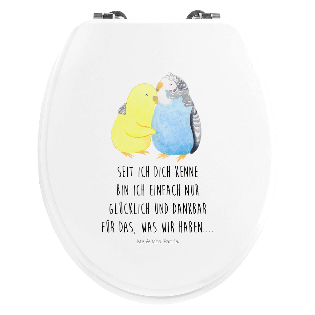 Motiv WC Sitz Wellensittich Liebe Klobrille, Klodeckel, Toilettendeckel, WC-Sitz, Toilette, Liebe, Partner, Freund, Freundin, Ehemann, Ehefrau, Heiraten, Verlobung, Heiratsantrag, Liebesgeschenk, Jahrestag, Hocheitstag, Vögel, Wellensittich, Nähe, Kuscheln, Vertrauen