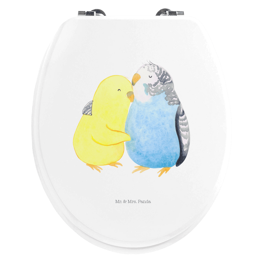 Motiv WC Sitz Wellensittich Liebe Klobrille, Klodeckel, Toilettendeckel, WC-Sitz, Toilette, Liebe, Partner, Freund, Freundin, Ehemann, Ehefrau, Heiraten, Verlobung, Heiratsantrag, Liebesgeschenk, Jahrestag, Hocheitstag, Vögel, Wellensittich, Nähe, Kuscheln, Vertrauen